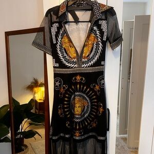 Versace mesh dress size small